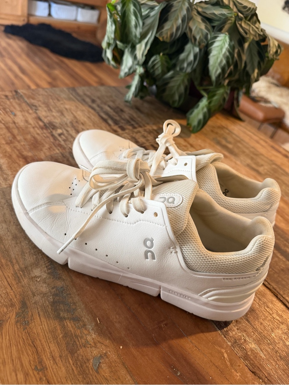 On Running White Low-Top Athletic Sneakers